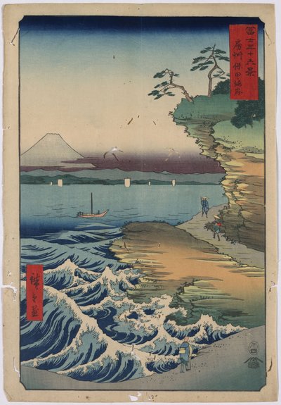 36. La costa de Hoda de Utagawa Hiroshige